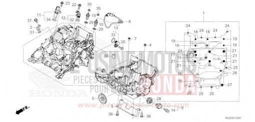 CARTER MOTEUR CB750AP de 2024